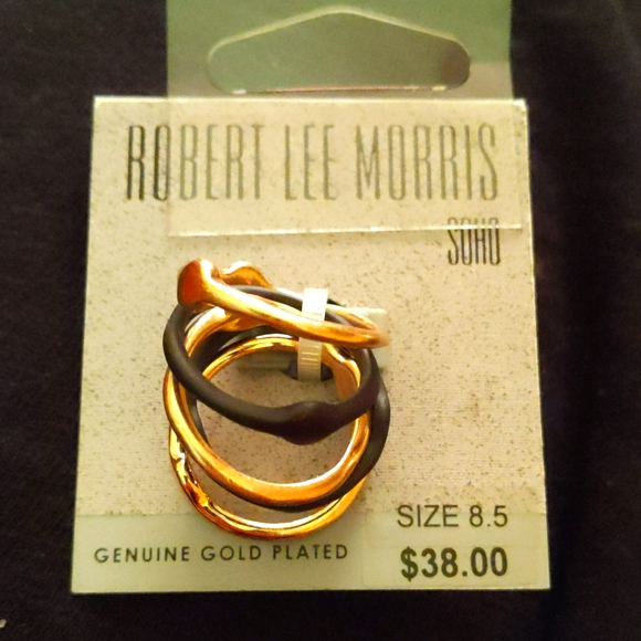 Robert Lee Morris 5-Pc Set Sculptural Stack Rings - Picture 1 of 3